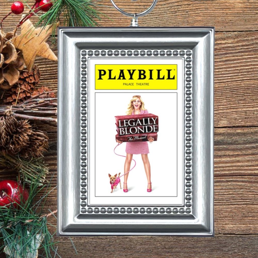 Legally Blonde Broadway Musical Playbill Christmas Tree Ornament